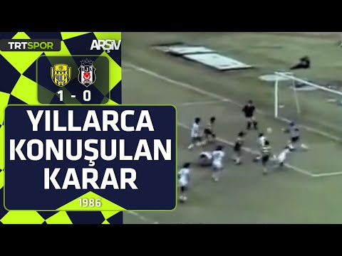 Ankaragücü-Beşiktaş: 1-0 (1986-87 sezonu) Yıllarca konuşulan karar, hakeme çarpan top gol oldu
