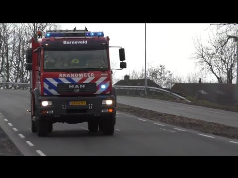 Grote Brand Rietendak in Ede  Brandweer Barneveld, Kootwijkerbroek, en OVDG met spoed