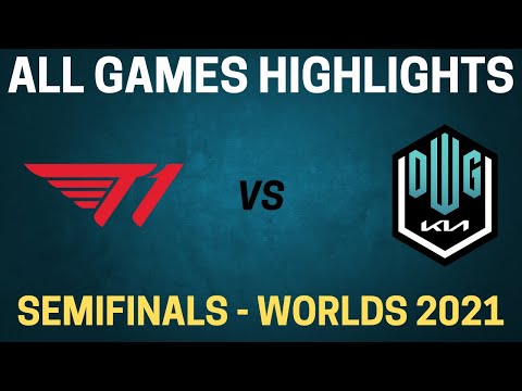 T1 vs DK Highlights - All Games - Semifinals Day 1 - Worlds 2021