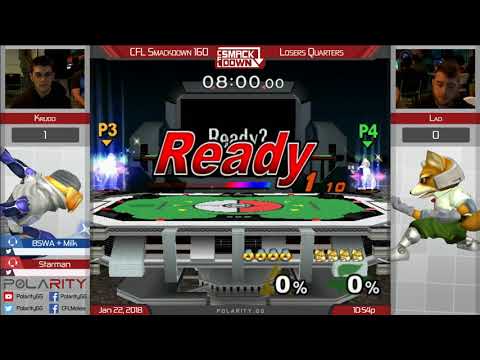 CFL Smackdown 160 Melee - Krudo (Sheik) vs Lad (Fox) - Losers Quarters
