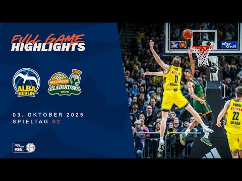 ALBA BERLIN vs. VET-CONCEPT Gladiators Trier - Full Game Highlights - Spieltag 2, 25/26