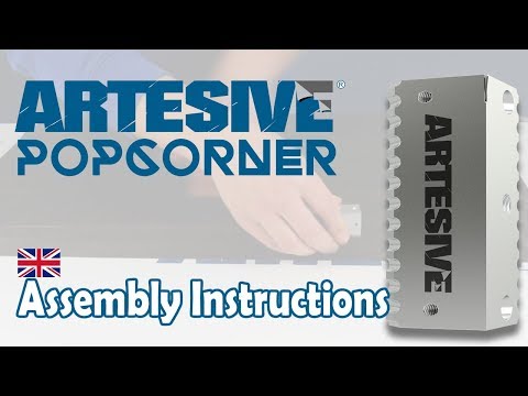 Artesive PopCorner Assembly instructions - 45 ° Angle Cutter for corners and edges