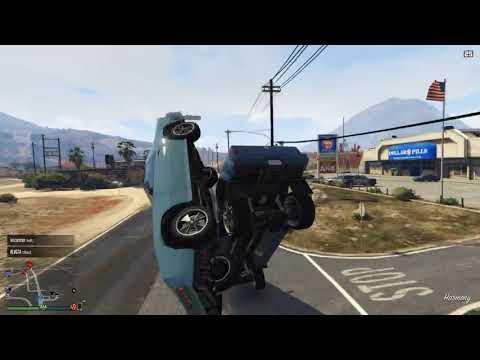 The Anti-Pesto-mobile gets tipped and flipped - Grand Theft Auto V