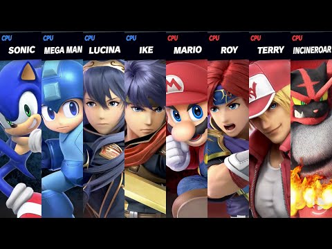 Super Smash Bros. Ultimate - Blue Team vs Red team