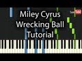 Miley Cyrus - Wrecking Ball Tutorial (How To Play ...