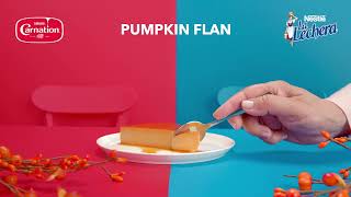 Nestle Creamy Pumpkin Flan made with La Lechera and Carnation