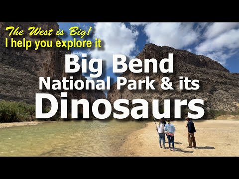 Big Bend National Park Intro tour of its T-Rex, Pterosaur & other giant Fossil Exhibits