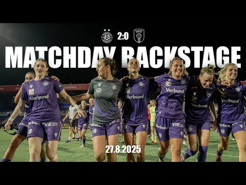 Matchday Backstage: Austria Wien - Glasgow City 2:0 (08/2025) #faklive #violatv