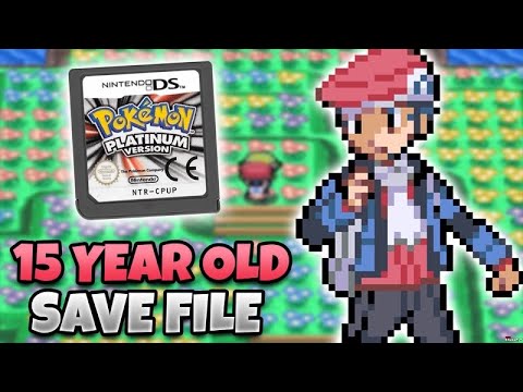 Exploring my 15 YEAR OLD POKEMON PLATINUM SAVE FILE! What Pokemon do I have?