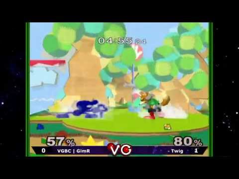 S@X Monthly - VGBC GimR (G&W) Vs. Twig (Fox) Melee Singles 2.23.2013