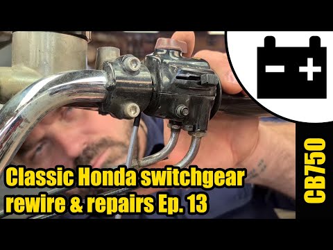 CB750 - right hand switchgear rewire & repairs Ep.13 #1480