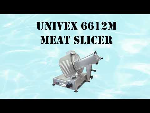 Univex 6612M Meat Slicer – 12" Blade, Belt-Driven, Manual Feed, 0‑0.5" Adjustable Thickness, 1/2 HP, Aluminum, NSF 3 image