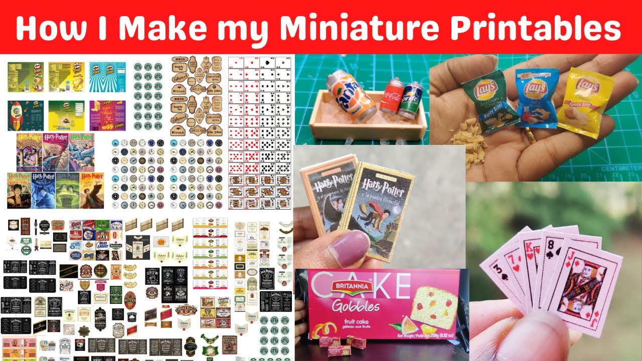 Watch video HOW TO MAKE MINIATURE PRINTABLE | Tutorial | How to Scan & Rescale image for Dollhouse and Barbie Now HOW TO MAKE MINIATURE PRINTABLE | Tutorial | How to Scan & Rescale image for Dollhouse and Barbie