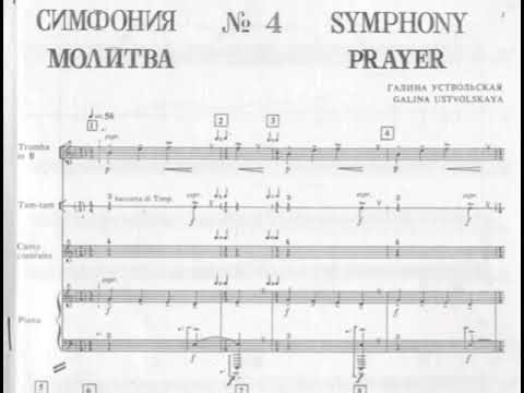 Galina Ustvolskaya - Symphony No. 4 "Prayer" (audio + sheet music)
