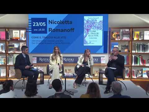 Nicoletta Romanoff presenta il libro:  "Come il tralcio alla vite"