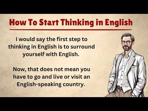 How to Start Thinking in English || Learn English Speaking || Graded Reader
