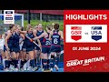 FIH Hockey Pro League 2023/24 Highlights - Great Britain vs USA (W) | Match 1
