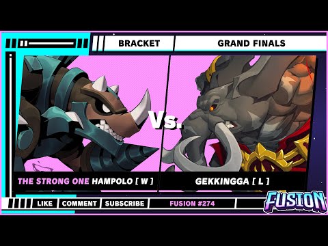 Fusion 274 - Grand Final - HamPolo [ W ] (Galvan) VS Gekkingga [ L ] (Loxodont) - Rivals of Aether 2