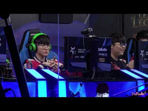 [직캠] 180117 LCK Spring SKT vs. ROX _ 3set 시작 전 _ Faker & Wolf