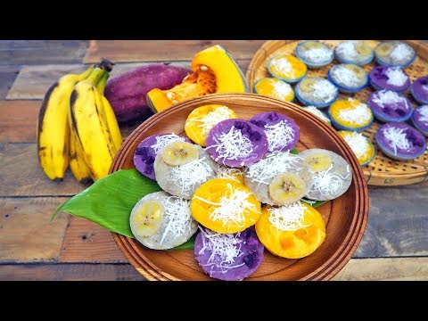 Kanom Thai | Thai Steamed Dessert Recipe | Kanom Kluay
