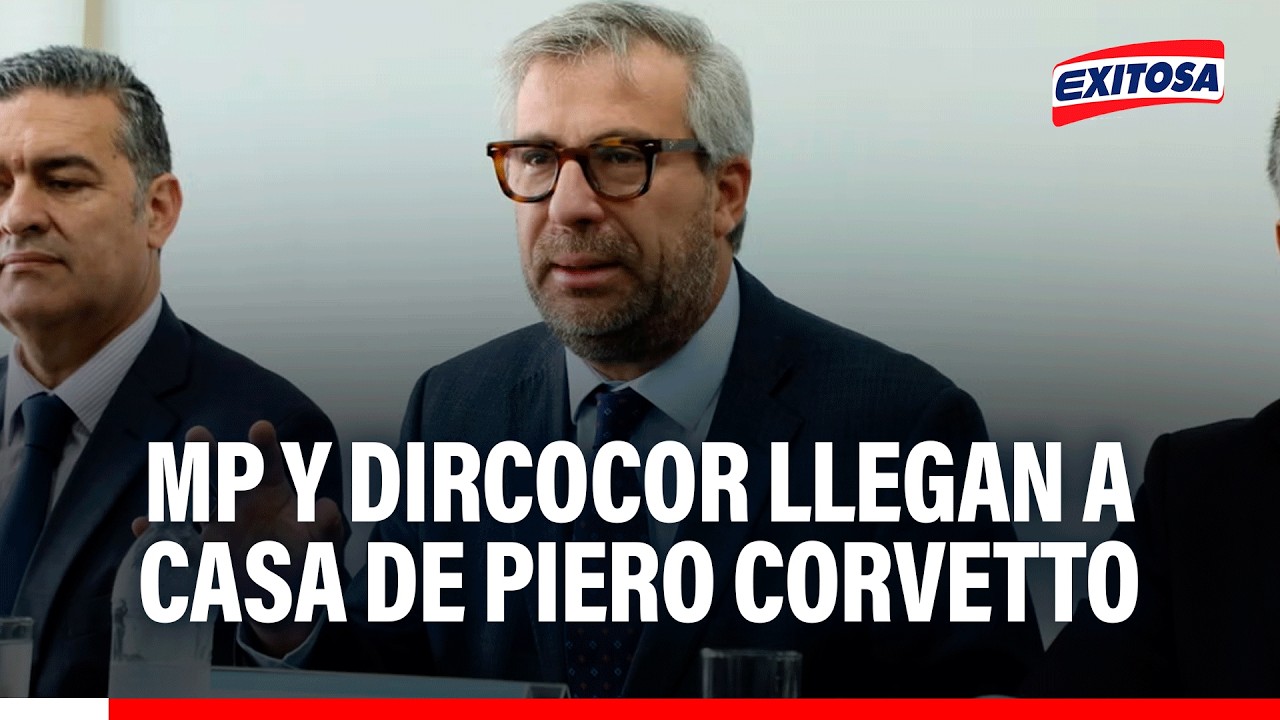🔴🔵 Ministerio Público y DIRCOCOR llegan a casa del exjefe de la ONPE, Piero Corvetto