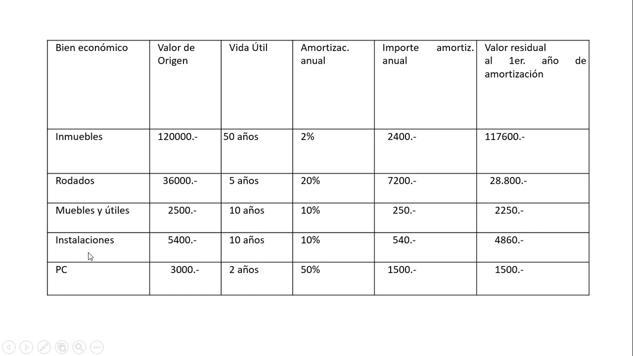 Amortización de Bienes de Uso