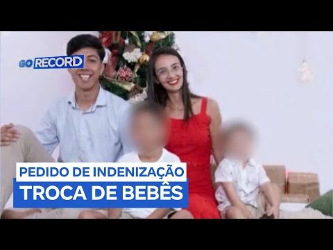 Famílias de bebês trocados em Inhumas (GO) pedem indenização por danos morais