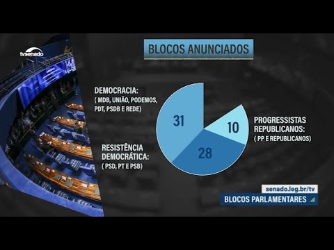 Formados blocos parlamentares no Senado