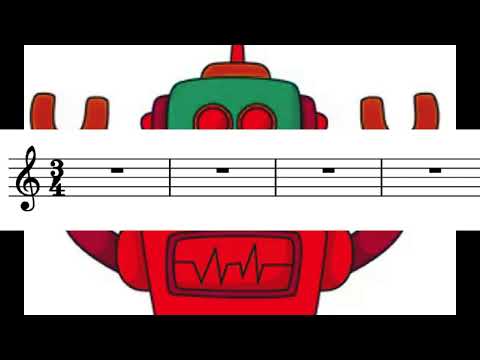 IL PICCOLO ROBOT - Brano facile corde vuote e primo dito || Violino