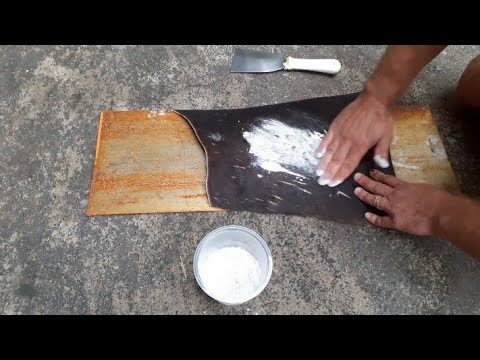 How to bleach rawhide, remove the hair.