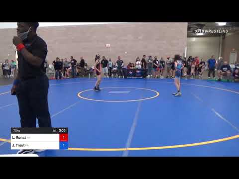 72 Kg Rr Rnd 2 - Lily Runez, NH Vs Juliette Trout, PA