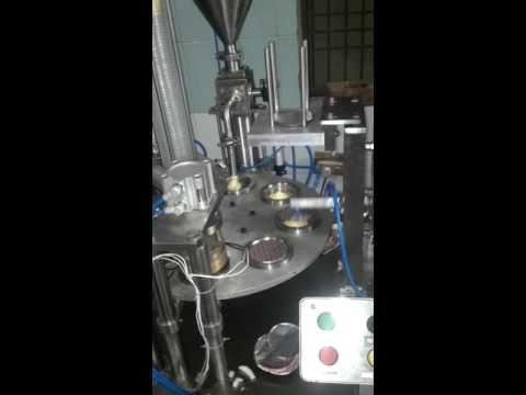 Automatic Curd Cup Filling and Foil Sealing Machine