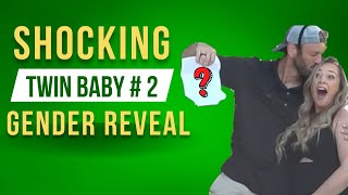SHOCKING Gender Reveal for Twin Baby #2! (Raw Reactions) #pregnancy #genderreveal #twins  #surprise