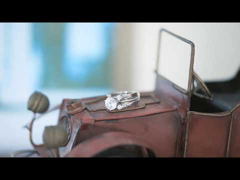 0.8 ct. Three Stone Cathedral Ring Guard - TwoBirch  TB-GUARD-0063-WG-K