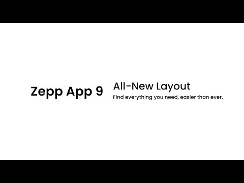 Introducing Zepp App 9