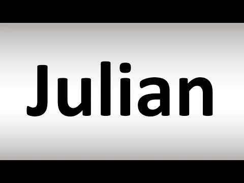 How to Pronounce Julian