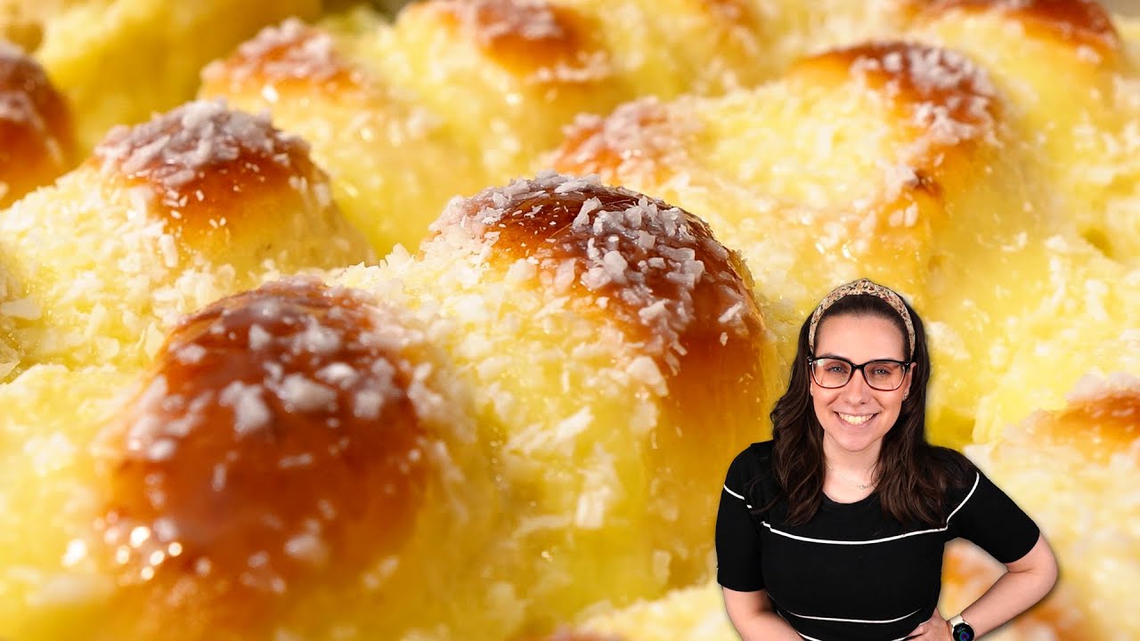 ROSCA DOCE COM CREME DE PADARIA | Pão doce com creme fofinho e molhadinho