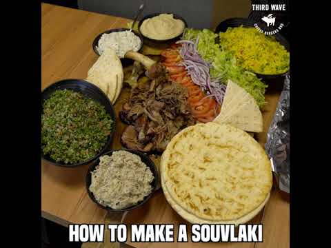 Como embrulhar um souvlaki