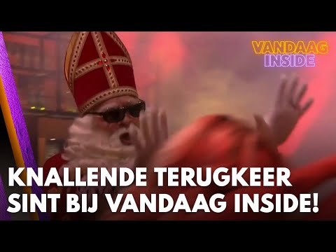 Sinterklaas zet studio op z'n kop tijdens KNALLENDE terugkeer bij Vandaag Inside! | VANDAAG INSIDE