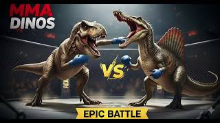 The Clash of Giants | Spinosaurus vs T-Rex Jurassic Park Fight