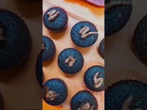 Chocochip cupcakes❗Dm for orders📍 #youtubeshorts #shortvideo #alif_bakes #cakeshorts