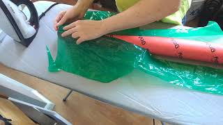 How to hot seal plastic at home with an iron