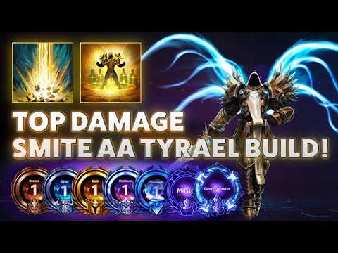 Tyrael Sanct - TOP DAMAGE SMITE AA TYRAEL BUILD! - B2GM Season 7(Gold 4)