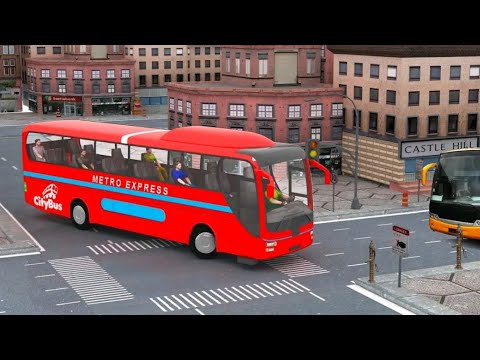 Uphill offroad bus driving-Coach Bus simulator-Android gameplay.