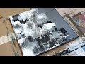 Minimalist Abstract Acrylic Painting / Daily Art Demo Timelapse / 052