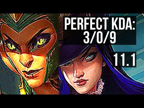 CASSIOPEIA & Bard vs CAITLYN & Janna (ADC) | 3/0/9, 800+ games, 1.4M mastery | KR Diamond | v11.1