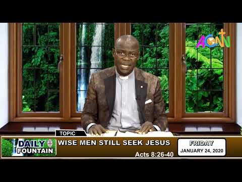 DAILY FOUNTAIN DEVOTIONAL FOR JANUARY 24 2020 -  REV'D CANON VICTOR E. OKPORU