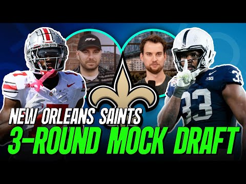 New Orleans Saints 3 Round Mock Draft | PFF