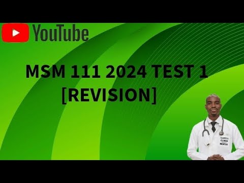 Mathematics 111 Test 1 Revision❤️✅