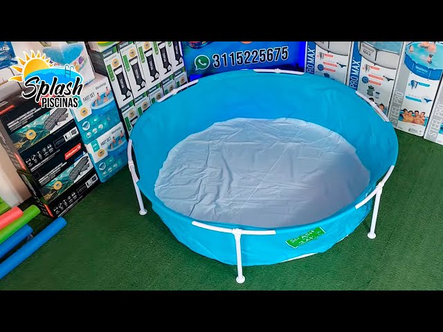 مسبح اطفال شراع دائري اعمدة أزرق 1.52×1.52×0.38متر...